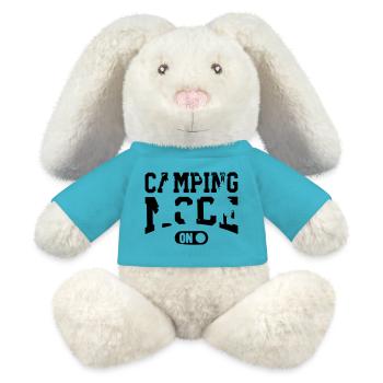camping mode - MiniFeet® RecycelHase® Bunny Cream - atoll blue - Front