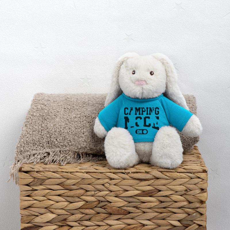 Camping-Modus MiniFeet® RecycelHase® Creme