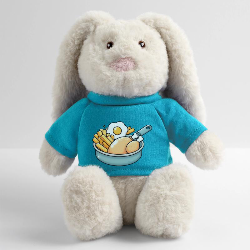 Fried Chicken Egg MiniFeet® RecycelHase® Bunny Cream