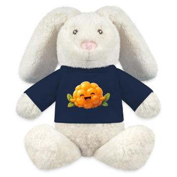Merry Cloudberry - Don du Grand Nord - Lapin en peluche recyclé MiniFeet® Crème - bleu marine - Devant