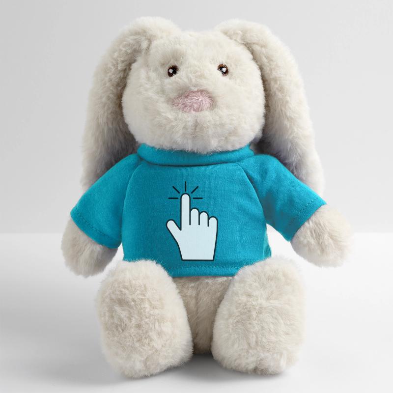 Click Here - Index Finger Click Icon MiniFeet® RecycelHase® Bunny Cream