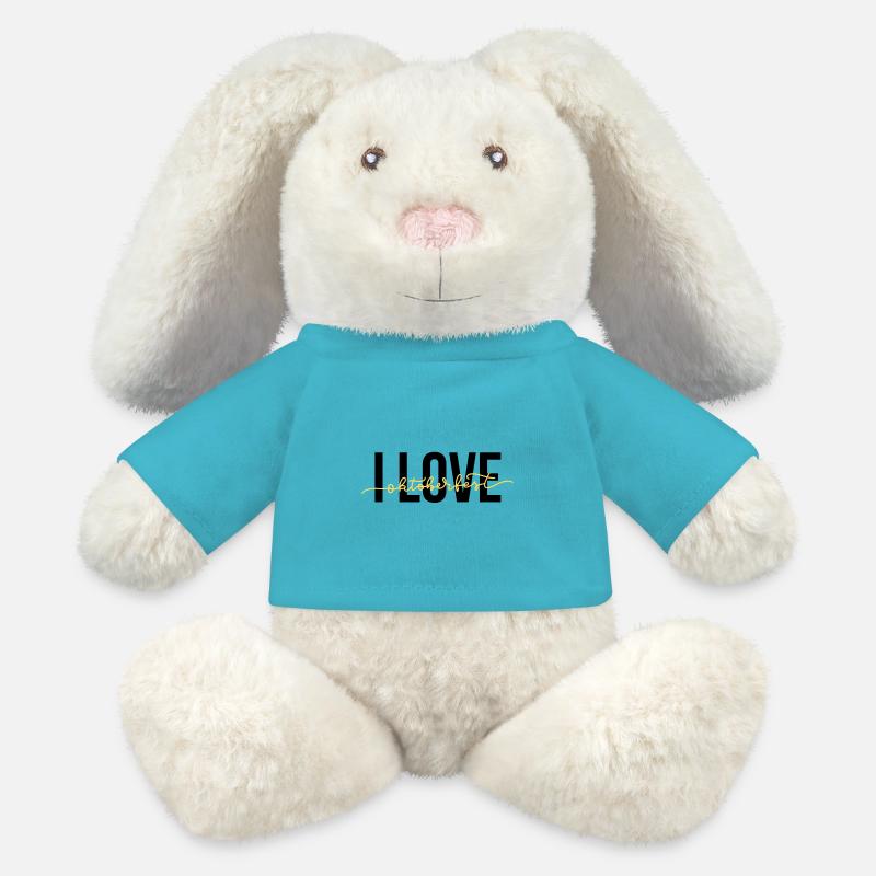 October love - MiniFeet® RecycelHase® Bunny Cream - atoll blue