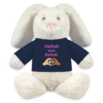 Vielfalt statt Einfalt - MiniFeet® RecycelHase® Creme - French Navy - Vorne