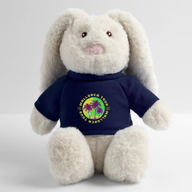 Vacances à Majorque avec les palmiers Lapin en peluche recyclé MiniFeet® Crème