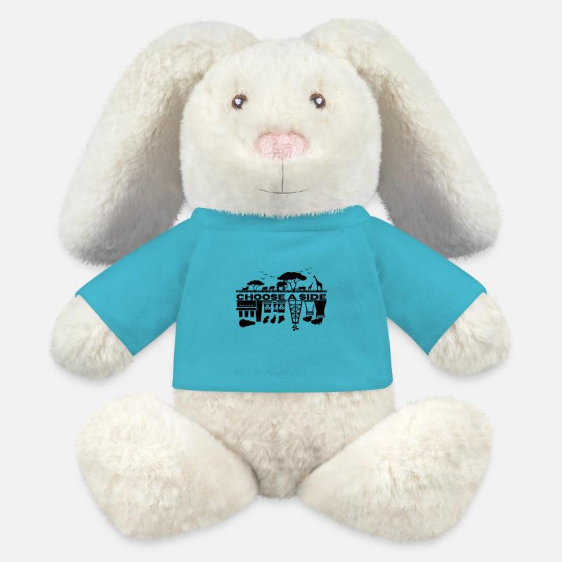 Climate Change - 2 pages - MiniFeet® RecycelHase® Bunny Cream - atoll blue