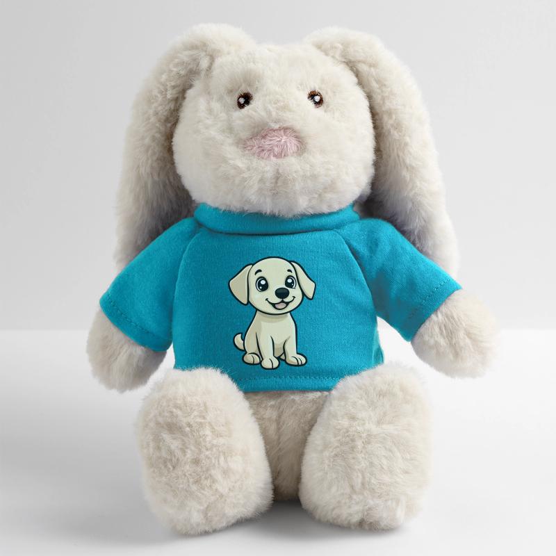 Labrador Dog Comic Cute MiniFeet® RecycelHase® Bunny Cream