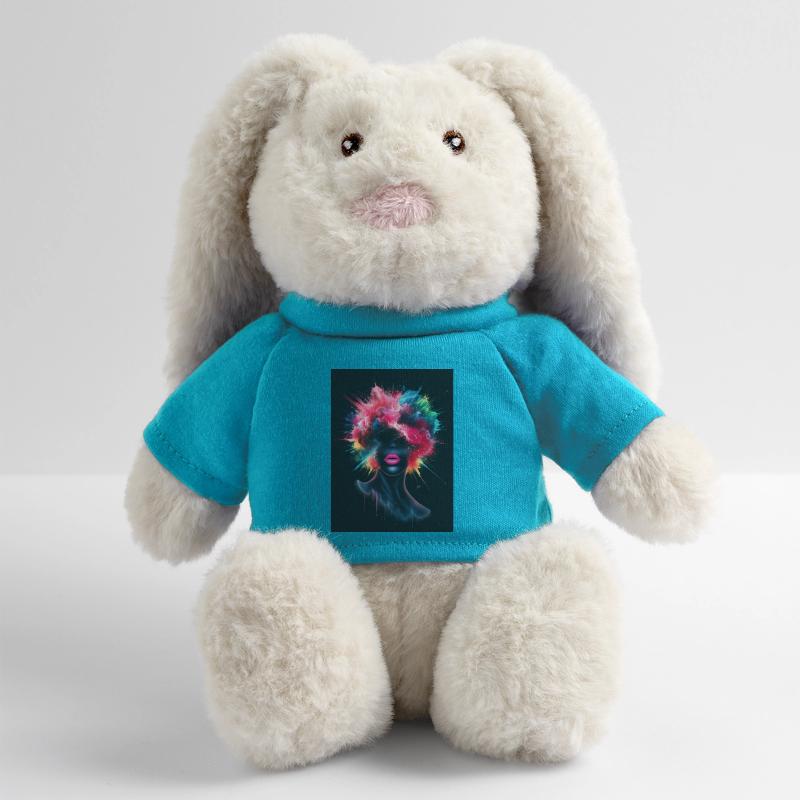 Explosion de couleurs Lapin en peluche recyclé MiniFeet® Crème