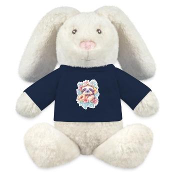Faultiebaby hat Spaß - MiniFeet® RecycelHase® Creme - French Navy - Vorne