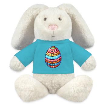 Easter egg - MiniFeet® RecycelHase® Bunny Cream - atoll blue - Front