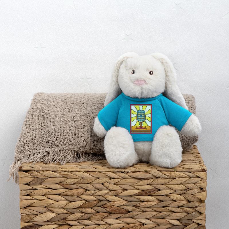 Rafale d’éclairs de micro rétro Lapin en peluche recyclé MiniFeet® Crème