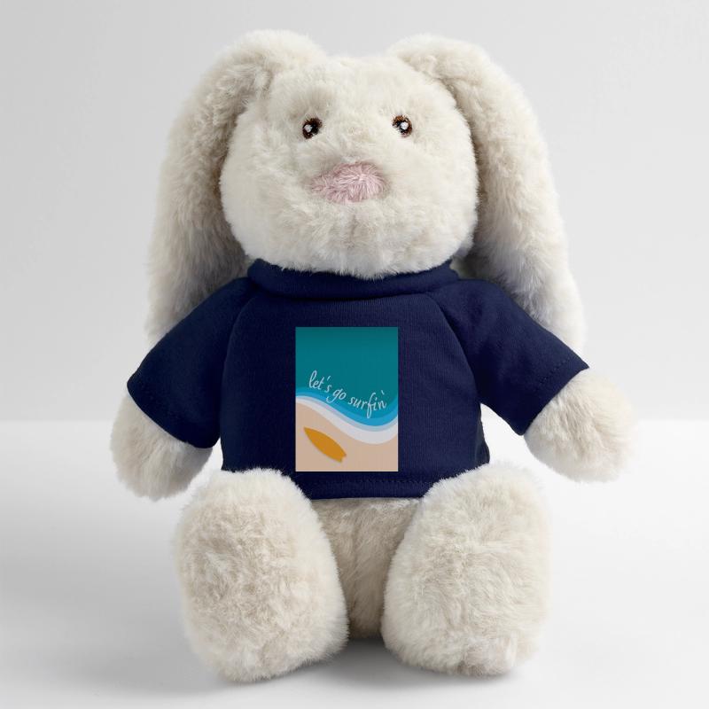 Let's go surfin' surfing (angular design) MiniFeet® RecycelHase® Bunny Cream