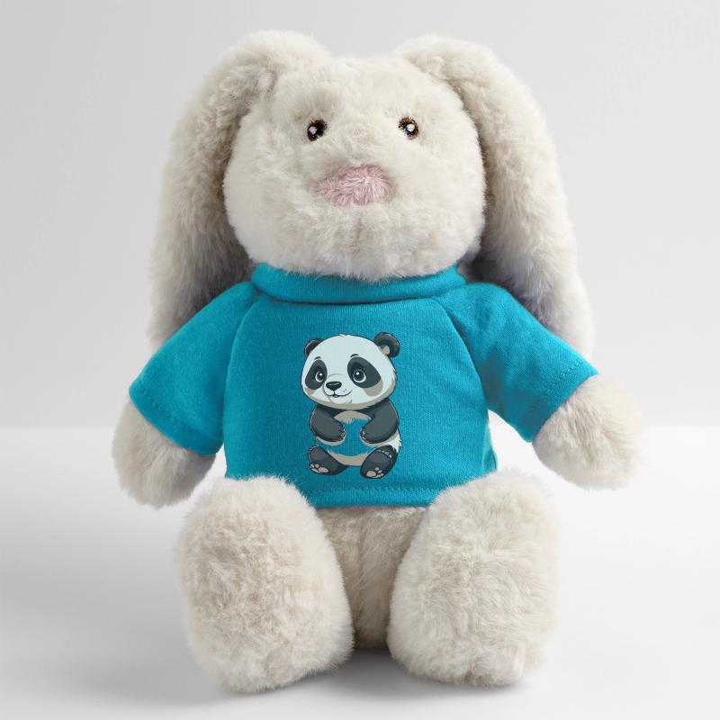 Panda mignon - Conception d’animaux Lapin en peluche recyclé MiniFeet® Crème