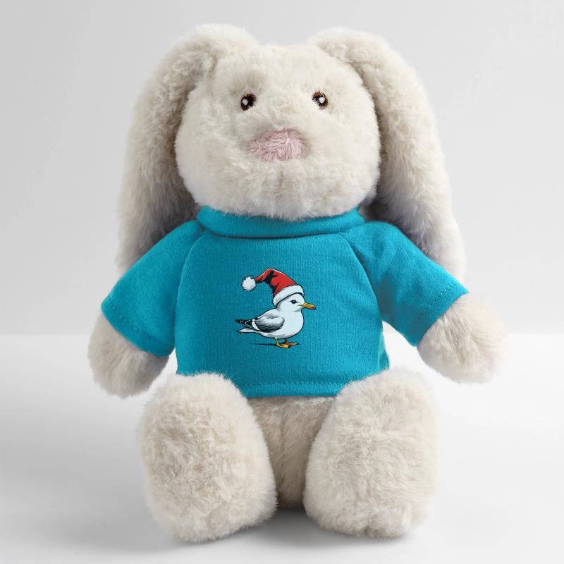 Weihnachts-Möwe mit Mütze MiniFeet® RecycelHase® Creme