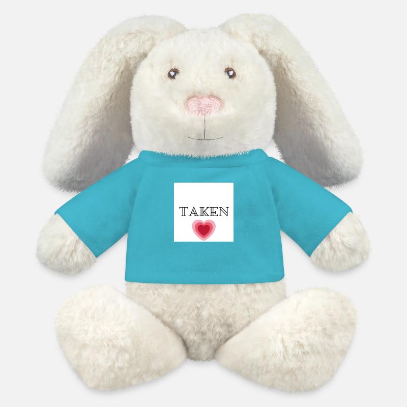 Pris - Lapin en peluche recyclé MiniFeet® Crème - bleu outremer