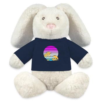 Vintage beach vibes - MiniFeet® RecycelHase® Bunny Cream - french navy - Front