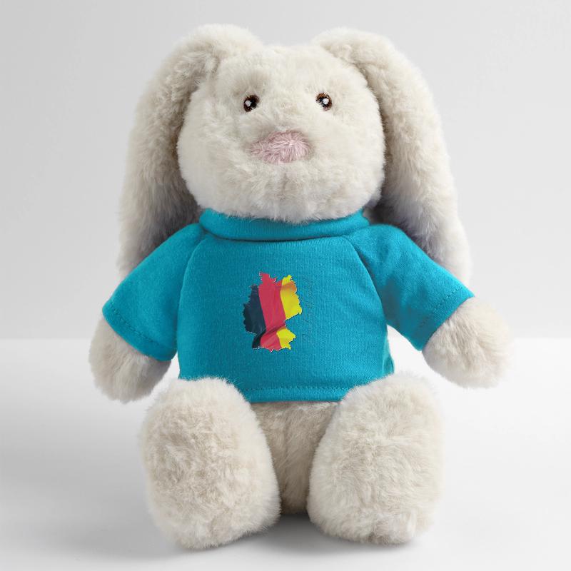 Germany flag in the Germany map DE MiniFeet® RecycelHase® Bunny Cream