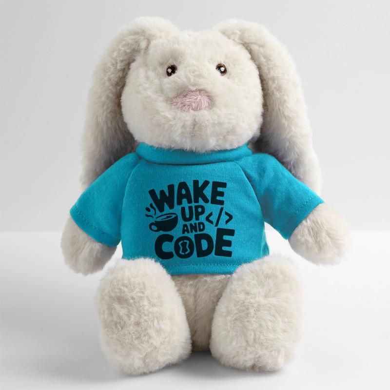 Wake Up and Code MiniFeet® RecycelHase® Bunny Cream