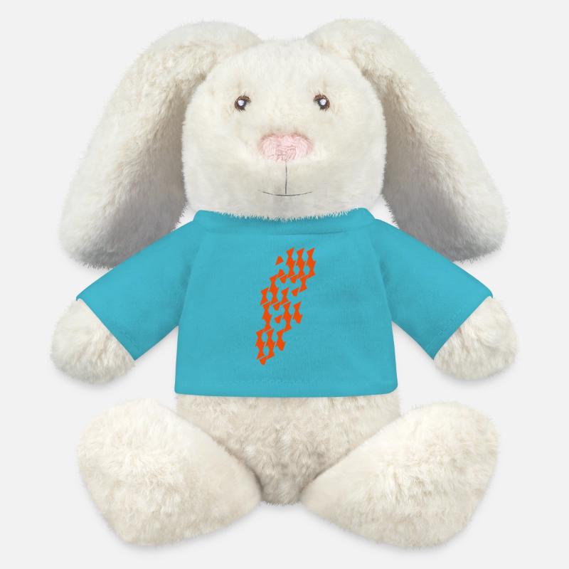 Modul_Muster in Combinatorics - MiniFeet® RecycelHase® Bunny Cream - atoll blue