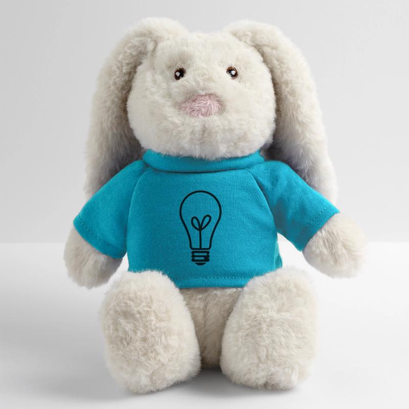 lightbulb light bulb gluehbirne gluehlampe lamp12 MiniFeet® RecycelHase® Creme