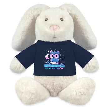 Feeling NocturnOWL - MiniFeet® RecycelHase® Bunny Cream - french navy - Front