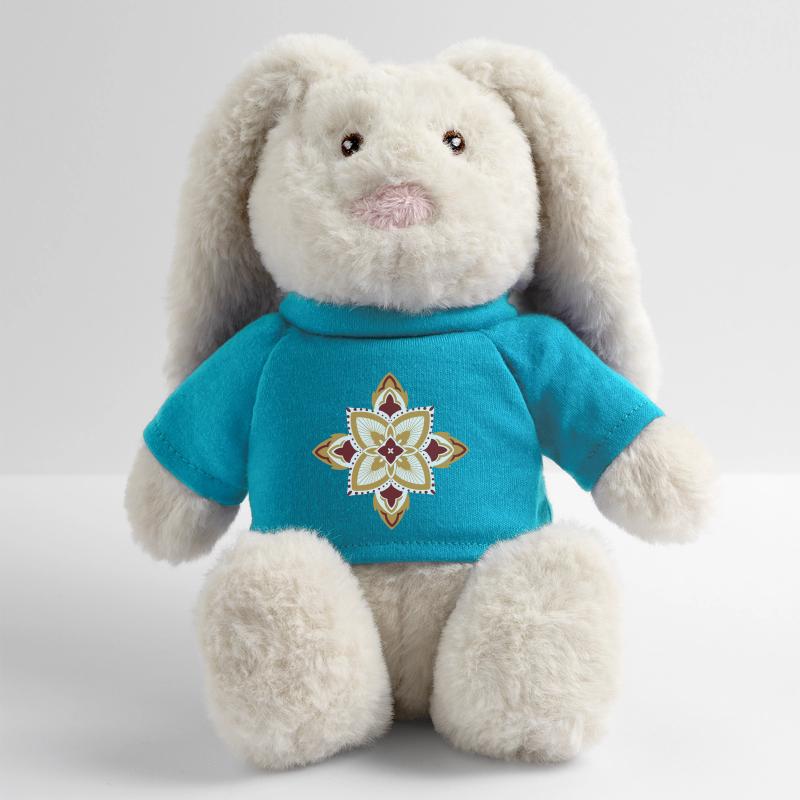 oriental pattern morocco gold red MiniFeet® RecycelHase® Bunny Cream
