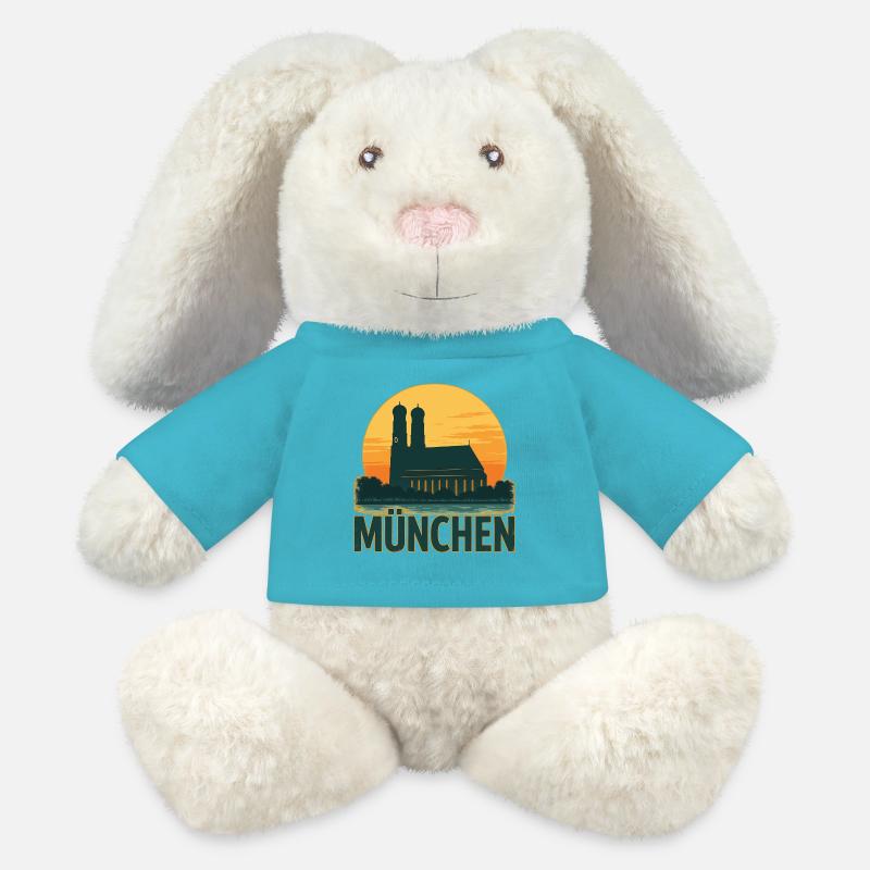 Munich - MiniFeet® RecycelHase® Bunny Cream - atoll blue