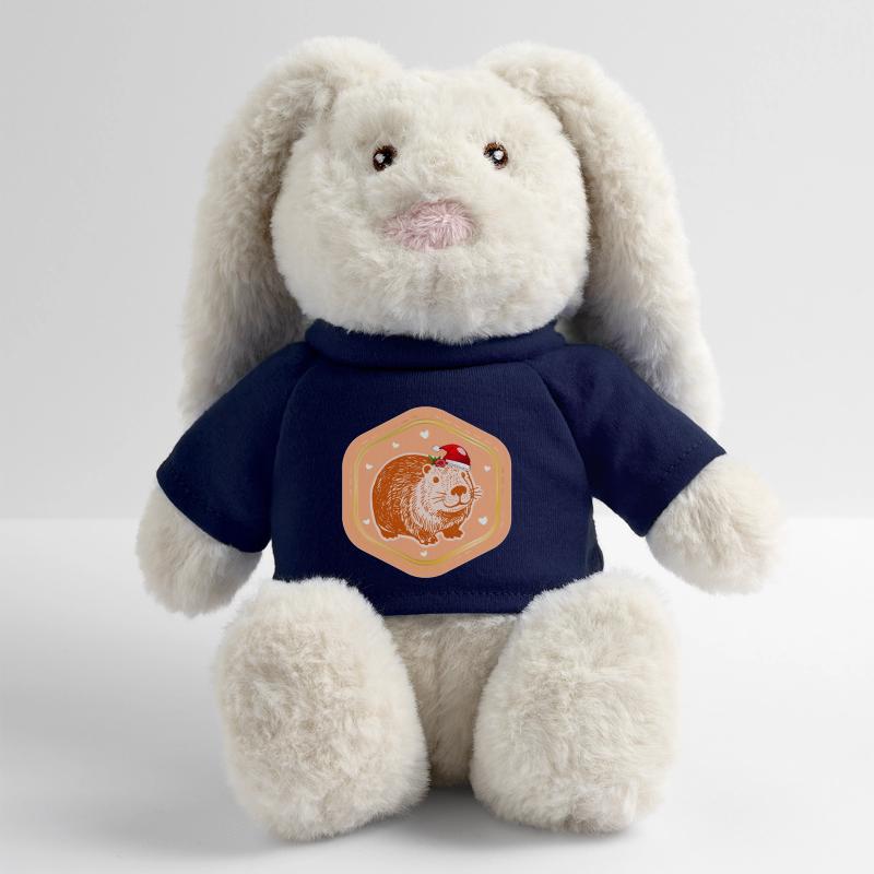 CAPYBARA DE NOËL SAINT-NICOLAS Lapin en peluche recyclé MiniFeet® Crème