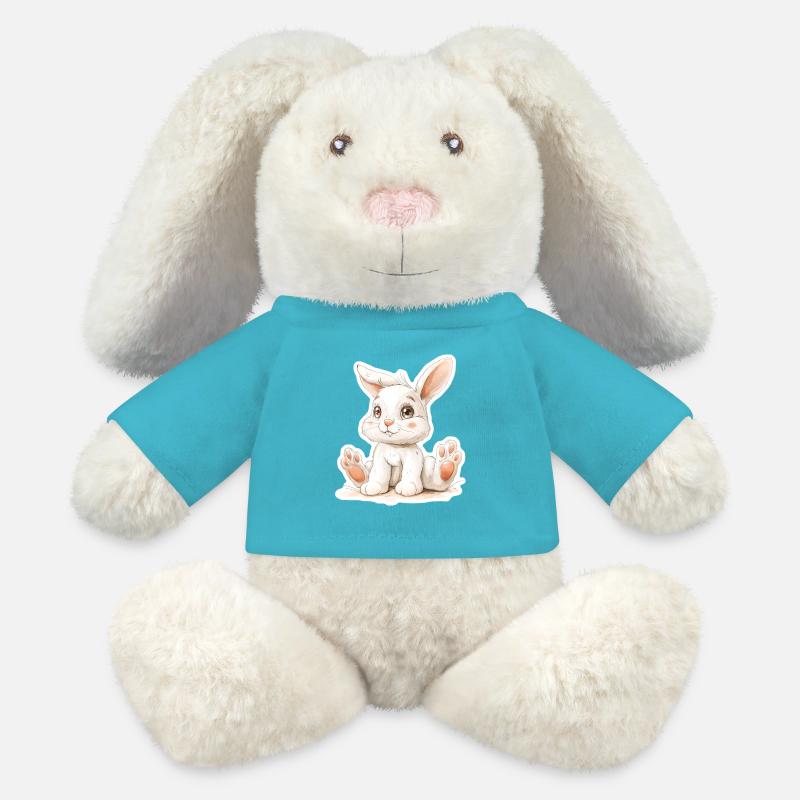 My Rabbit - MiniFeet® RecycelHase® Bunny Cream - atoll blue