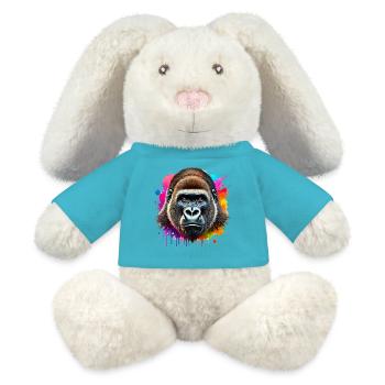Gorilla - MiniFeet® RecycelHase® Bunny Cream - atoll blue - Front