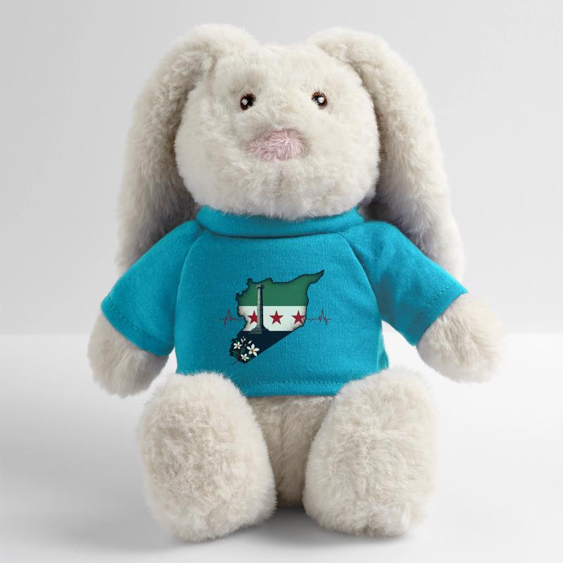 Drapeau Syrie - Centre de table Lapin en peluche recyclé MiniFeet® Crème