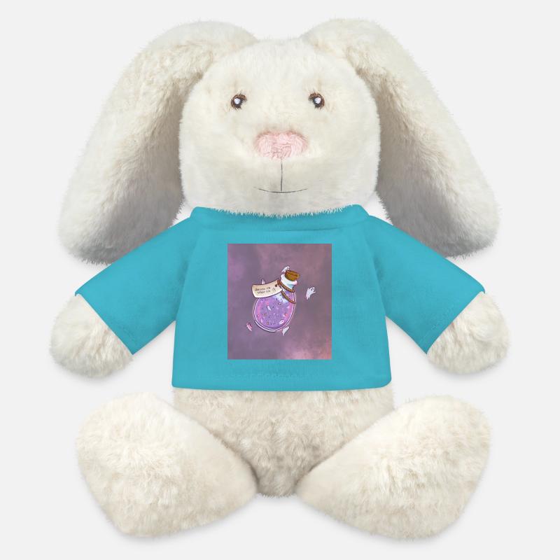 Magic Potion with Sweet Spirits - MiniFeet® RecycelHase® Bunny Cream - atoll blue