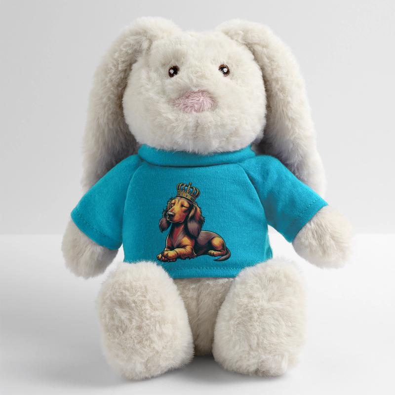 Teckel à poil long Teckel Teckel Teckel Lapin en peluche recyclé MiniFeet® Crème