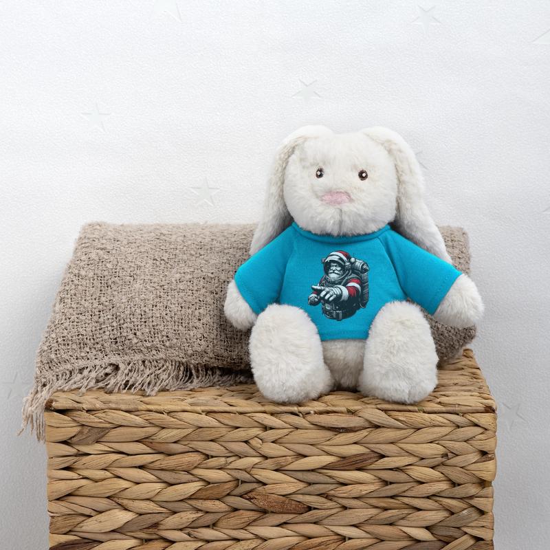 Astronaut Weihnachtsmann Geschenkidee MiniFeet® RecycelHase® Creme