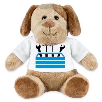 Tools Workshop Toolbox - MiniFeet® Dog Helge - white - Front