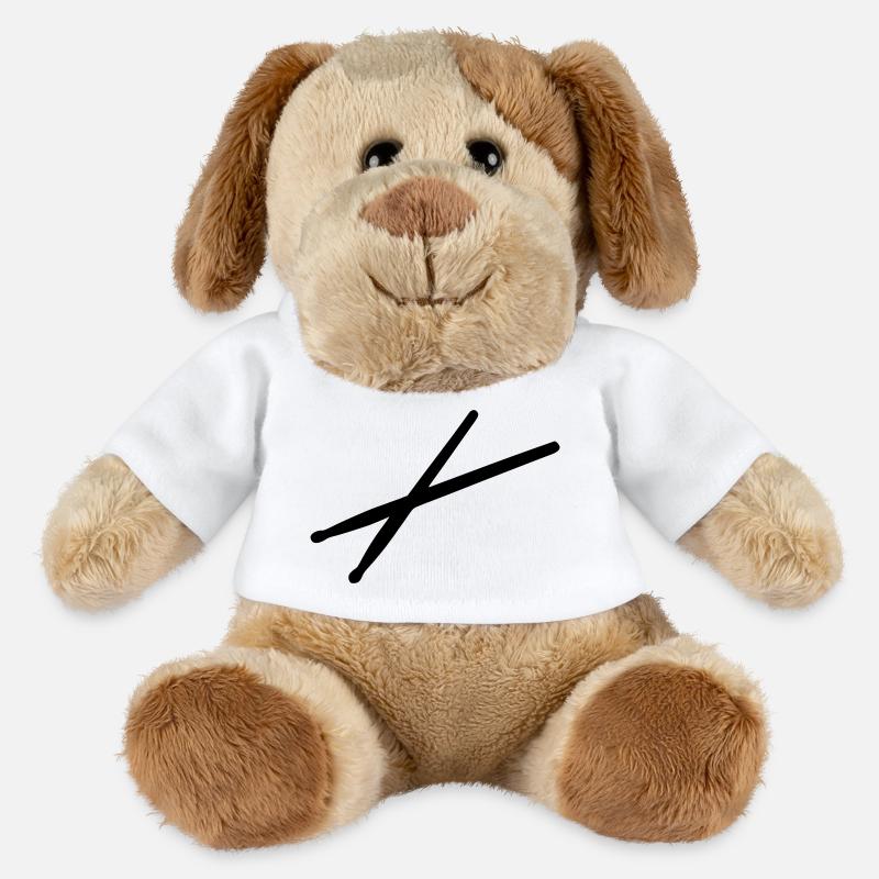 Drumsticks Schlagzeug - MiniFeet® Hund Helge - Weiß