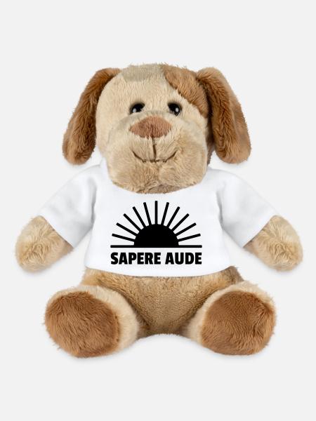 sapere aude - Latin - MiniFeet® Dog Helge - white