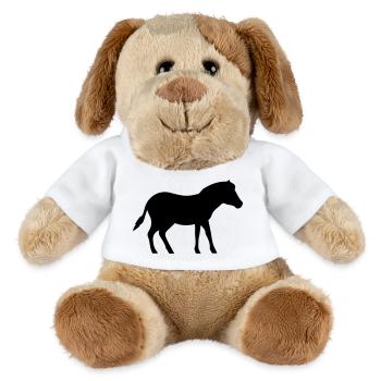 Cheval Poney - Chien en peluche Helge MiniFeet® - blanc - Devant