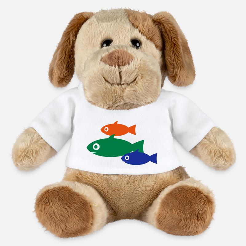 Fische - MiniFeet® Hund Helge - Weiß