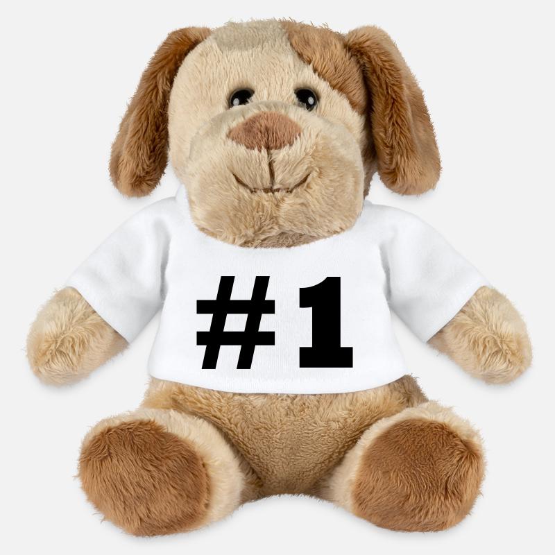 1 - Chien en peluche Helge MiniFeet® - blanc
