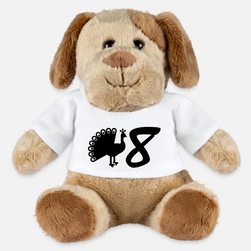 V8 - Pfau 8 - MiniFeet® Hund Helge - Weiß