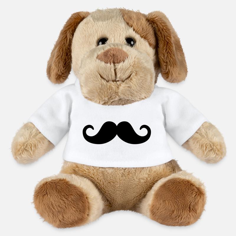 Moustache - MiniFeet® Dog Helge - white