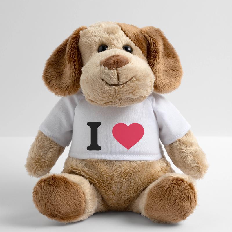 i love Chien en peluche Helge MiniFeet®