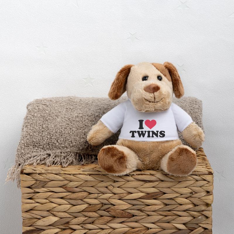 I love twins Chien en peluche Helge MiniFeet®
