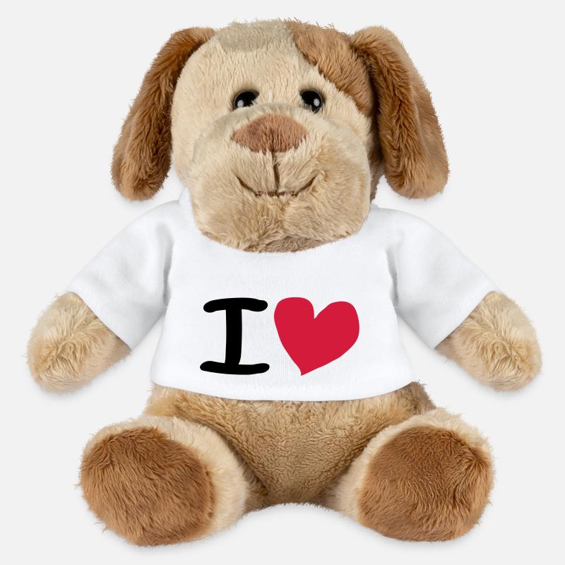 I Love - MiniFeet® Hund Helge - Weiß