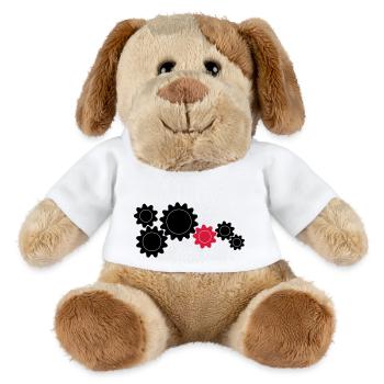 Zahnräder, Teamwork - MiniFeet® Hund Helge - Weiß - Vorne
