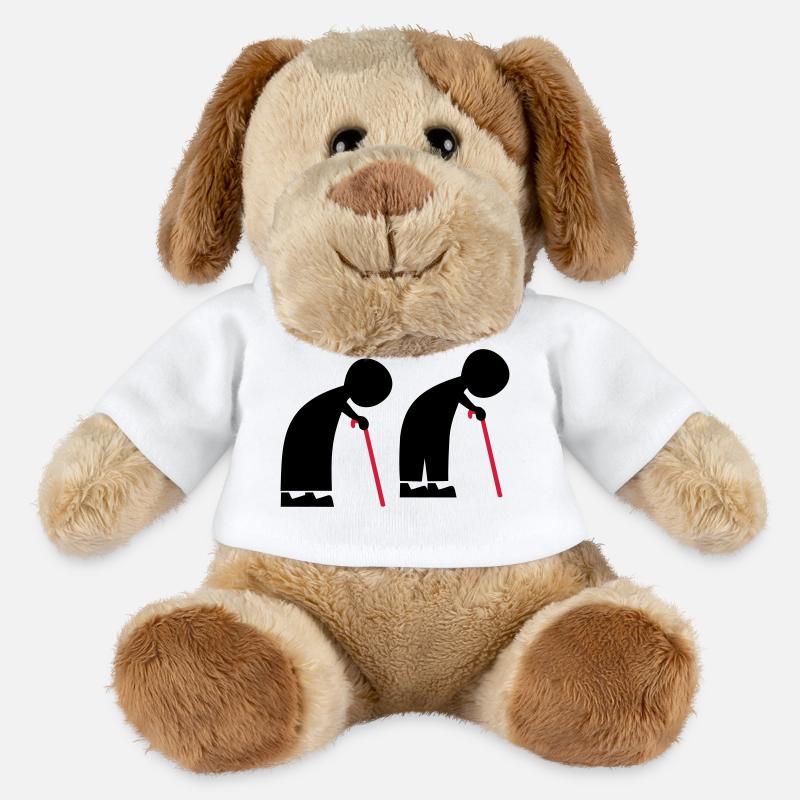 Menschen - MiniFeet® Hund Helge - Weiß