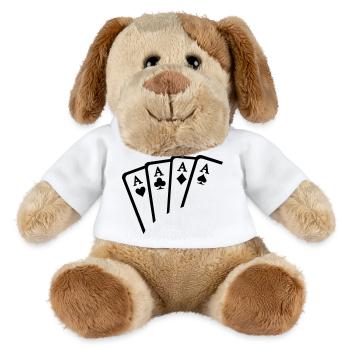 Poker - MiniFeet® Hund Helge - Weiß - Vorne