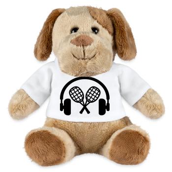 Squash Sport Game Match Champion Victory - Chien en peluche Helge MiniFeet® - blanc - Devant