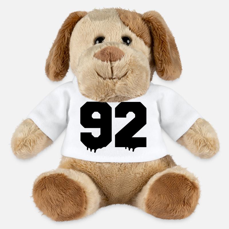 92 - Chien en peluche Helge MiniFeet® - blanc