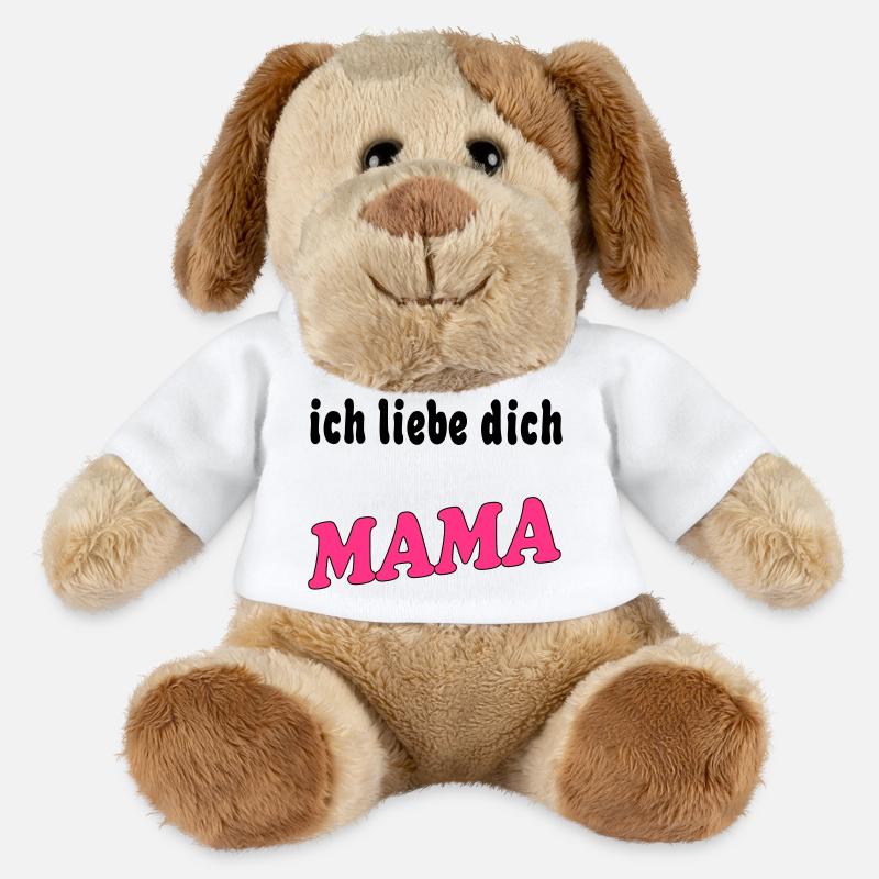 Ich liebe dich mama - MiniFeet® Hund Helge - Weiß